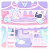 Up Late♪ Cinnamoroll's Fluffy Hobby Room Wall