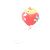 Pompompurin's Riding Heart Balloon