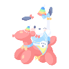 Balloon Pony Ride Pochacco Plushie XL