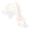 A Lucky White Crow's White Ponytail