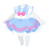 Tuxedosam's Blue Sailor Dress