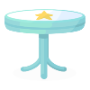 Retro Star Bar Mint Table