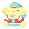 Burger Delight♪ Pompompurin Plushie S