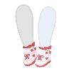 Cherry Socks & Heart Sneakers