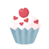 Cutely Decorated♡ Cherry Cupcake Candle