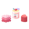 Handmade Cherry Scented Candle Set