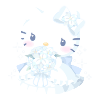 The Gift of White Lilies Hello Kitty Plushie XL