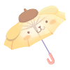 Ready for the Rain♪ Pompompurin Umbrella