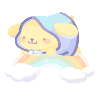 Play on the Rainbow Pompompurin Plushie L