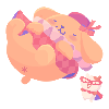 Floating in the Air Pompompurin Plushie L