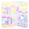 Hapidanbui's Pastel Street Art Wall