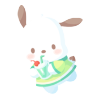 Enjoying Melon Soda Pochacco Plushie S