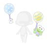 Teru Teru Bozu & Keroppi Balloons