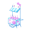 Summer Beach Hello Kitty Candy Apple Cart