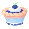 Sweet Yet Tangy♪ Blueberry Cupcake