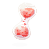 A Heart-Shaped Oil Hourglass