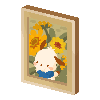 Beautifully Colored Flowers & Pochacco Painting