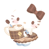 Latte Is Ready♪ Hello Kitty Plushie XL