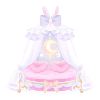 Sweet Dream with the Moon Bunny Canopy Bed