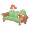 Friends Take a Break Here! Mushroom Bench