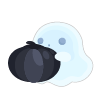 Black Pumpkin Ghost