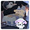 Kuromi's Ghost Restaurant Wall