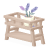 Growing Lavender Seedling Flowerpot Shelf