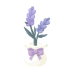 Small Lavender Flower Vase