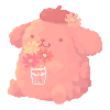 Sunset-Colored Pompompurin Topiary