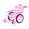 Pink Leopard Wheelchair