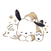 Dreaming of Blue Pochacco Plushie L