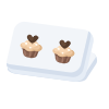 Vanilla Chocolate Muffin Earrings