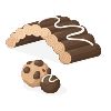 Chocolate Hamster House Set