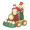 Carrying Presents! Pompompurin's Toy Train