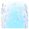 White Deer Elf Crystal Forest Wall