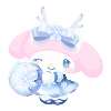 Beautiful Crystal My Melody Plushie L