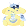 Beautiful Crystal Pompompurin Plushie L