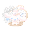 In the World of Clock Cinnamoroll Plushie XL