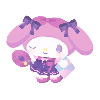 Favorite Vinyl Record My Melody Plushie L