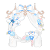 Blooming Magical Flowers Wreath Chair