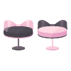 Pink & Black House Party Chair Set