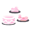 Everyone Wants Some♡ Girly Birthday Cake Set