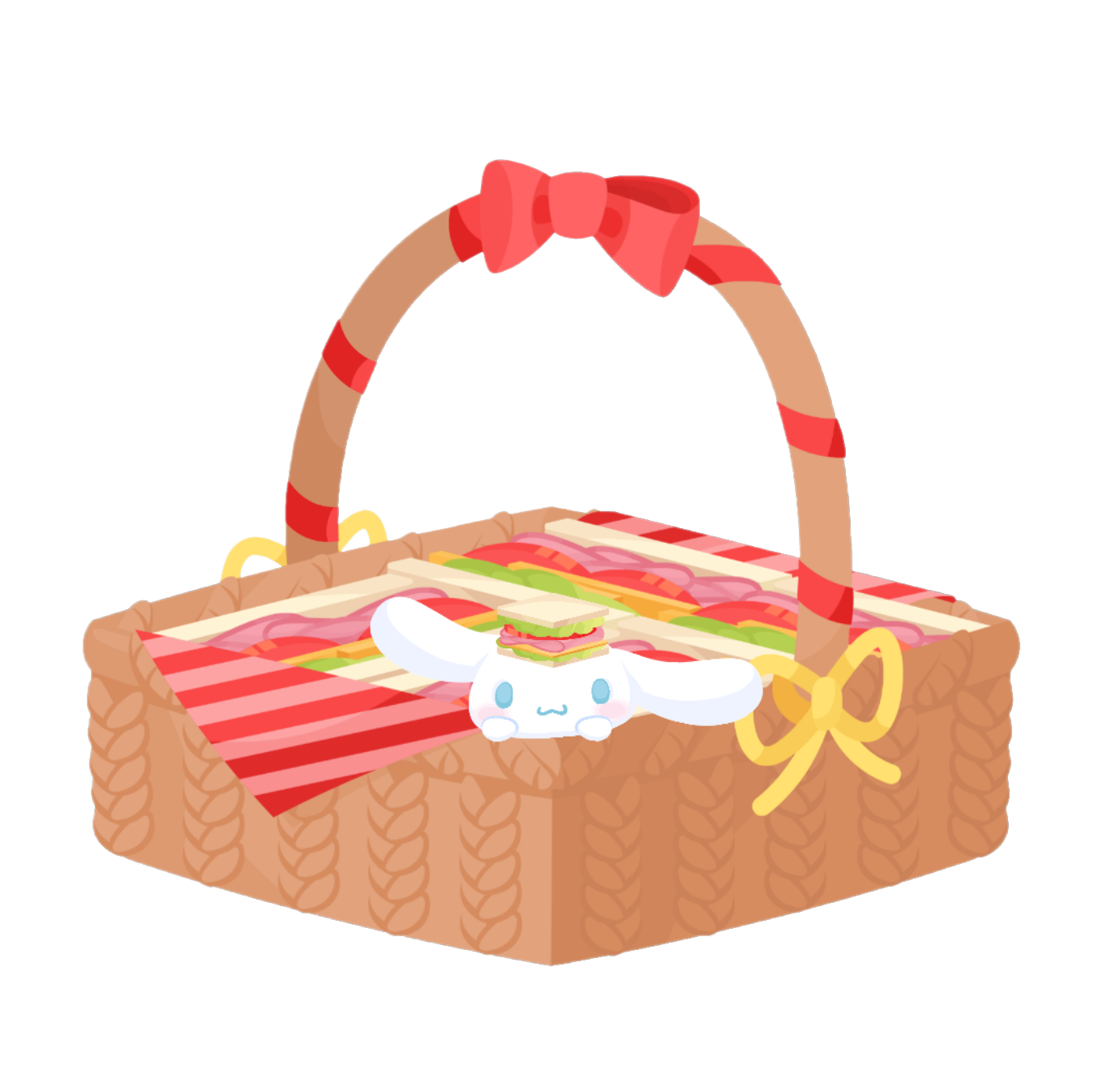 Perfect Food on a Sunny Day♪ Picnic Basket Bed