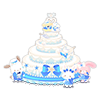 Many Guests are Here♪ Giant Wedding Cake