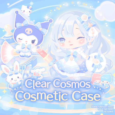 Clear Cosmos Cosmetic Case