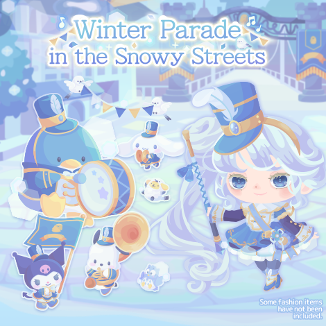 Winter Parade in the Snowy Streets