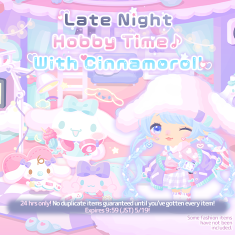 Late Night Hobby Time♪ With Cinnamoroll