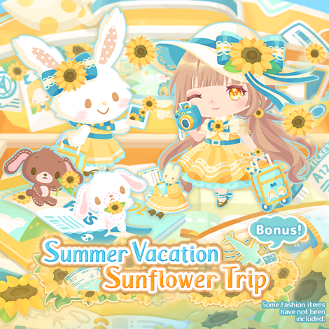 Summer Vacation Sunflower Trip