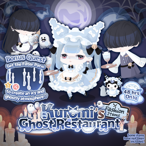 Kuromi's Ghost Restaurant: Fashion