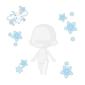 Ice Dragon Cinnamoroll & Ice Blue Crystals